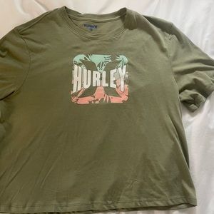 Hurley green t-shirt
